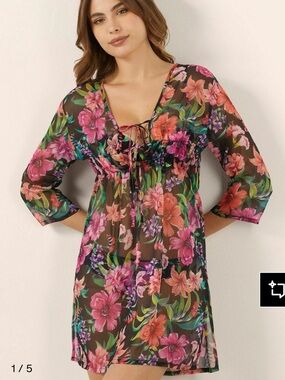 Yamamay Floral Beach Coverup